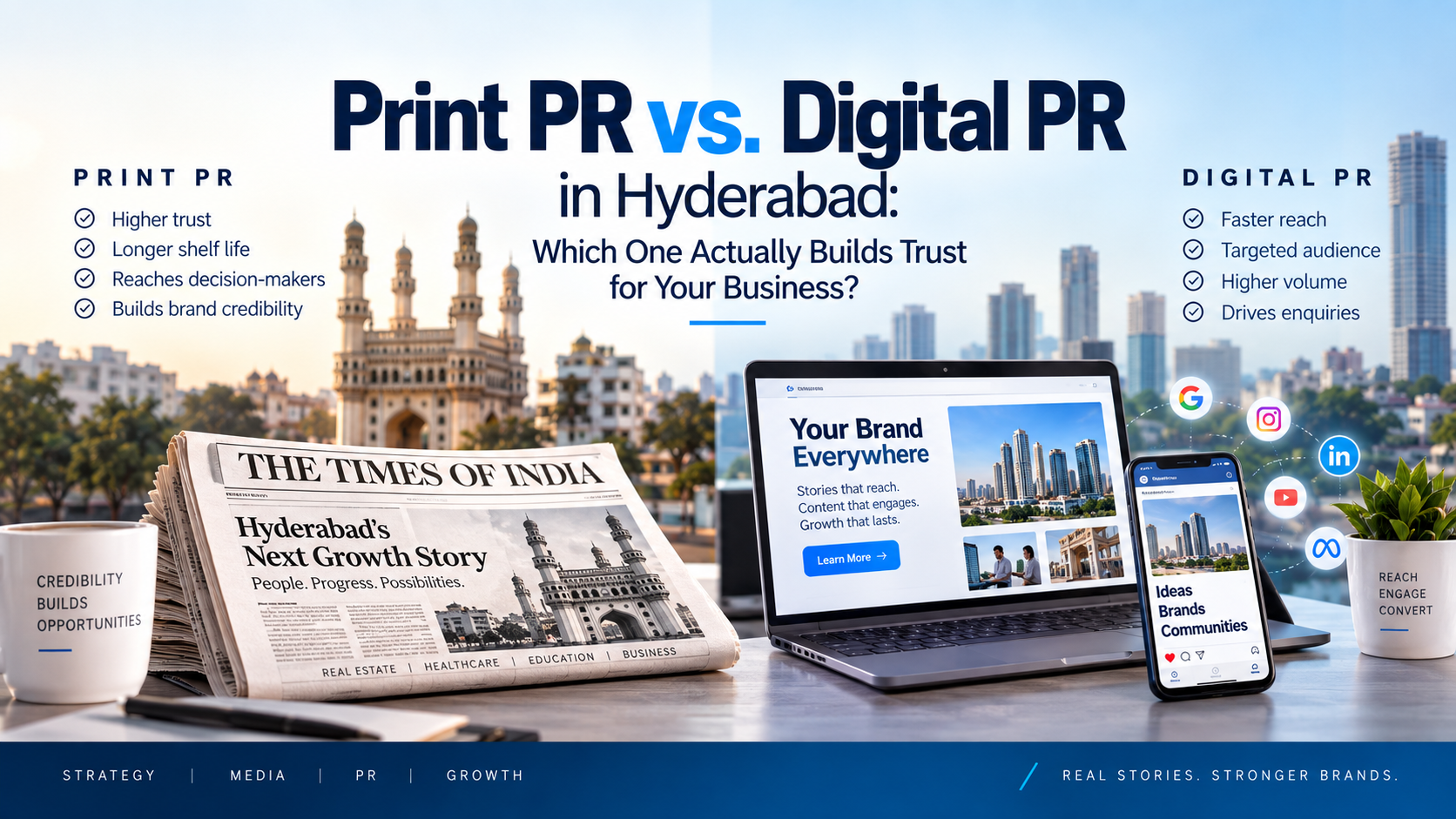 Print PR vs. Digital PR in Hyderabad: Which One Actually Builds Trust for Your Business?