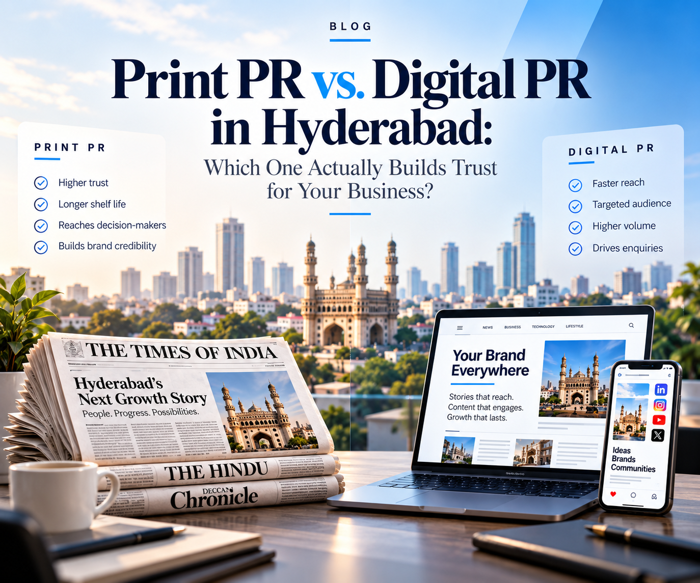 Print PR vs. Digital PR in Hyderabad: Which One Actually Builds Trust for Your Business?